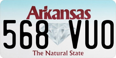 AR license plate 568VUO