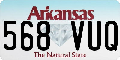 AR license plate 568VUQ