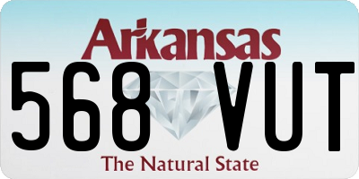 AR license plate 568VUT