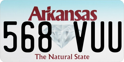 AR license plate 568VUU