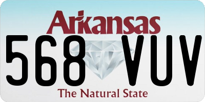 AR license plate 568VUV