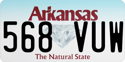 AR license plate 568VUW