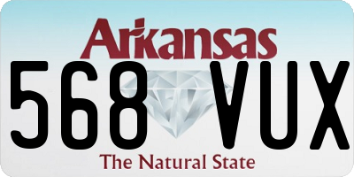 AR license plate 568VUX