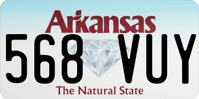 AR license plate 568VUY
