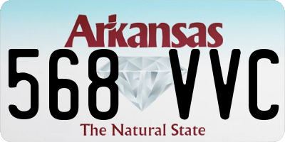 AR license plate 568VVC