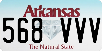 AR license plate 568VVV