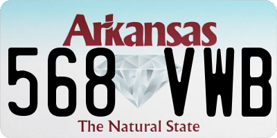 AR license plate 568VWB