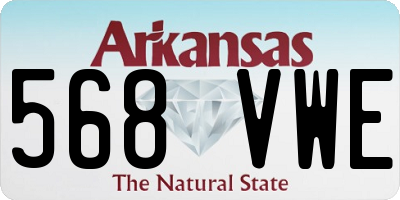 AR license plate 568VWE