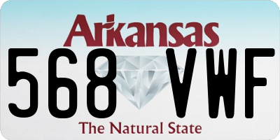 AR license plate 568VWF