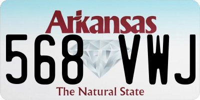 AR license plate 568VWJ