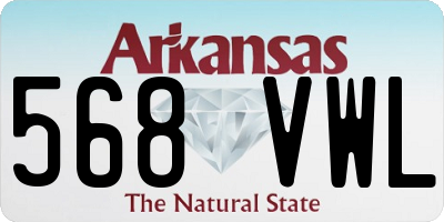 AR license plate 568VWL