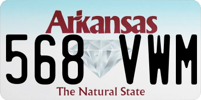 AR license plate 568VWM