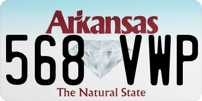 AR license plate 568VWP