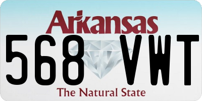 AR license plate 568VWT