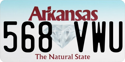 AR license plate 568VWU