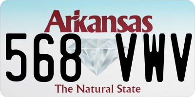 AR license plate 568VWV