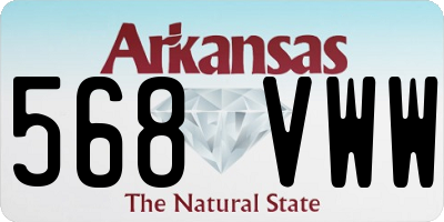 AR license plate 568VWW