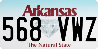 AR license plate 568VWZ