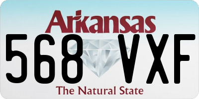 AR license plate 568VXF