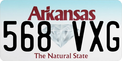 AR license plate 568VXG