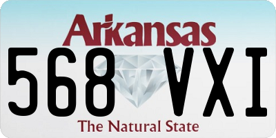 AR license plate 568VXI