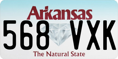 AR license plate 568VXK