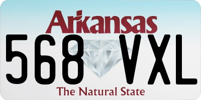 AR license plate 568VXL
