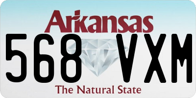 AR license plate 568VXM