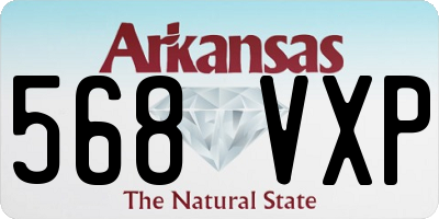AR license plate 568VXP