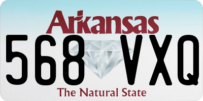 AR license plate 568VXQ