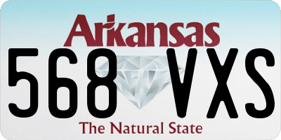 AR license plate 568VXS
