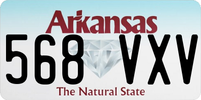 AR license plate 568VXV