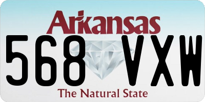 AR license plate 568VXW