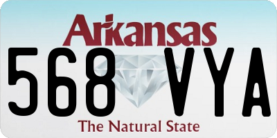 AR license plate 568VYA