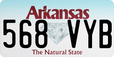 AR license plate 568VYB