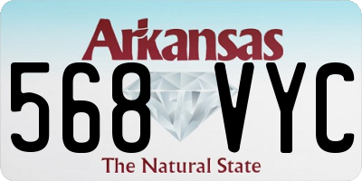 AR license plate 568VYC