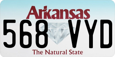 AR license plate 568VYD
