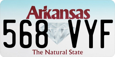 AR license plate 568VYF