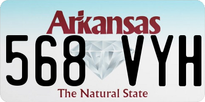 AR license plate 568VYH