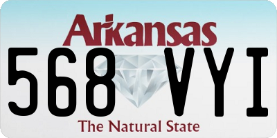 AR license plate 568VYI
