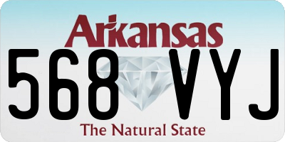 AR license plate 568VYJ