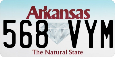 AR license plate 568VYM