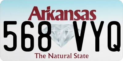 AR license plate 568VYQ