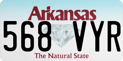 AR license plate 568VYR