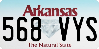AR license plate 568VYS