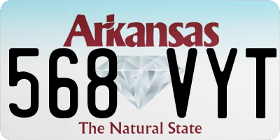AR license plate 568VYT