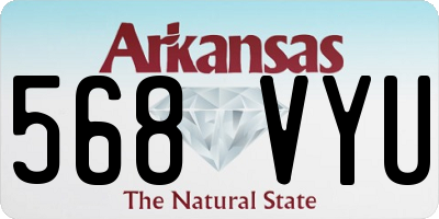 AR license plate 568VYU