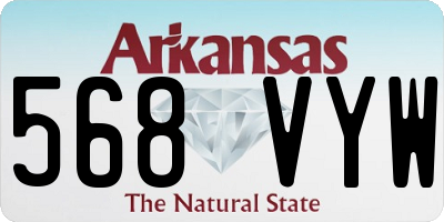 AR license plate 568VYW