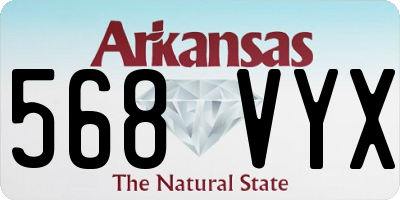 AR license plate 568VYX