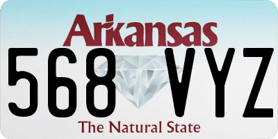 AR license plate 568VYZ